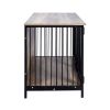 Dog Crate for Large/Medium Dog, 2 Doors, Furniture-Style Wooden