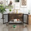 Dog Crate for Large/Medium Dog, 2 Doors, Furniture-Style Wooden