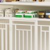 Dog Crate for Large/Medium Dogs,  Wooden, w/ Divider, Double Doors, w/ Storage Shelf, Furnityre-Style