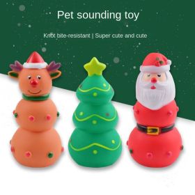Dog toys Christmas Tree Moose Bite Resistant Teething Sound Toys