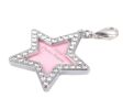 Dog ID Tags Star Shape Rhinestone Writable Name Telephone