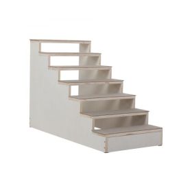 Pet Ramp, Ladder with Felt Pad, Non-Slip Mat for Couch, Sofa, High Bed, Natural