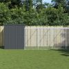 Dog House with Run 7' x 3.38' x 5.94' Galvanized Steel