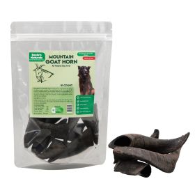 Dog Treat & Chews Goat Horn-100% Natural; Grain Gluten-Free; Chewing Dental Toys-Mixed Sizes; 10 Count-10 oz