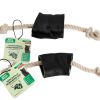 Dog Treat & Chews Water Buffalo Horn Rope Tug Toy-100% Cotton Rope 14";  Long-Lasting;  Natural;  Dental Chew Toy-2 COUNT-10 oz