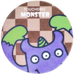 Dog Mat Touchdog Cartoon Three-eyed Monster Rounded
