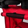 Dog Stroller Travel Carrier Red Capacity 33 lb