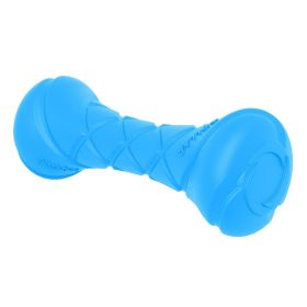 Dog Toy Outdoor Barbell for Small Medium and Large Breed Dogs Floating Dog Toy Blue Color