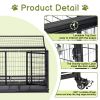 Dog Crate, Heavy Duty Metal Kennel for Medium to Large Dogs