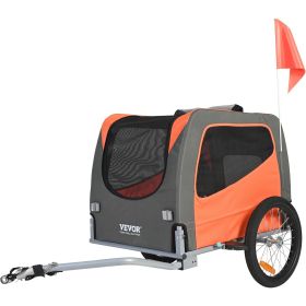 Dog Bike Trailer, Supports up to 66 lbs, Bicycle Carrier, Folding Frame w Universal Bicycle Coupler