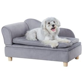 Dog Sofa, Couch for Medium-Sized Dogs, Soft Velvety 81 lbs