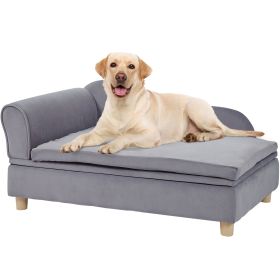 Dog Sofa, Couch for Large-Sized Dogs Soft Velvety Bed, 110 lbs