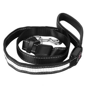 Dog Leash LED Dog Leash with 9 Light Colors IPX7 Waterproof USB Rechargeable