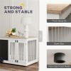 Dog Crate Furniture-style Doubles as a Functional Side Table