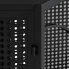 Dog Crate with Tempered Glass, Furniture-style for Corner Spaces, Black