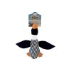 Dog Toy - Dr. Pol Plush Squawking Plaid Duck, Black