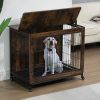 Dog Crate Double Door, Furniture-Style Side Table