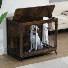 Dog Crate Double Door, Furniture-Style Side Table