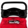 Dog Stroller Travel Carrier Red Capacity 33 lb