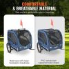 Dog Bike Trailer Supports up to 100 lbs, Easy Fold Frame, Universal Bicycle Coupler