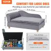 Dog Sofa, Couch for Large-Sized Dogs Soft Velvety Bed, 110 lbs