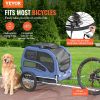 Dog Bike Trailer Supports up to 100 lbs, Easy Fold Frame, Universal Bicycle Coupler
