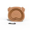 Dog food bowl Silicone folding automatic feeder outdoor travel portable