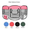 Pet Playpen 45" Portable Foldable and Fence with Eight Panels Pink