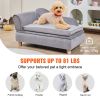Dog Sofa, Couch for Medium-Sized Dogs, Soft Velvety 81 lbs