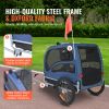 Dog Bike Trailer Supports up to 100 lbs, Easy Fold Frame, Universal Bicycle Coupler