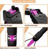 Dog Pooper Scooper 23"; Pink Mini Portable Pooper Scooper for Dogs Plastic Durable Foldable
