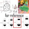 Dog Socks Knitted Paw Protection, Black Suit, 4 Pcs