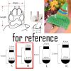 Dog Foot Covers 4 Pcs Christmas Red Elk Knitted  Socks Cartoon Puppy Socks