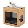 Dog Kennel with Drawer and Removable Dog Bed Furniture-Style