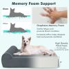 Dog Bed Orthopedic with Headrest and Removable Washable Cover