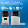 Dog Feeder with Programmable Meals and Portions. 6L Auto Dry Food Dispenser with App Control; WiFi Enable; Voice Recorder