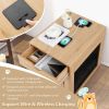 Dog Kennel with Drawer and Removable Dog Bed Furniture-Style