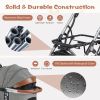 Dog Stroller with Removable Waterproof Cover, Foldable