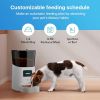 Dog Feeder with Programmable Meals and Portions. 6L Auto Dry Food Dispenser with App Control; WiFi Enable; Voice Recorder