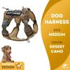 Dog Harness with Handle Camo for Training and Working; Military Dog Tactical Vest; Adjustable