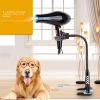 Dog Grooming Hair Dryer Hands-Free w/ Aluminum Alloy Gooseneck Clip Holder