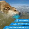 Dog Toy Outdoor Barbell for Small Medium and Large Breed Dogs Floating Dog Toy Blue Color