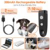 Dog Anti-Bark Ultrasonic Device 2 in 1 Bark Control Training 32ft LED Light 2 Mode Dog Whistle Safe for Dog and Owner