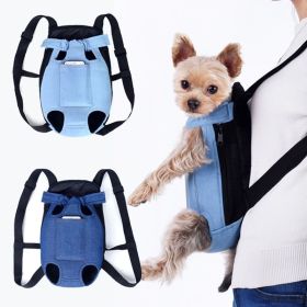 Dog Backpack Denim Outdoor Travel for Small Dogs