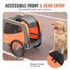 Dog Bike Trailer, Supports up to 66 lbs, Bicycle Carrier, Folding Frame w Universal Bicycle Coupler