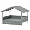 Dog Bed Wicker With Canopy