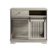 Dog crate with Sliding Door and Drawers