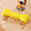 Dog Snack Dispenser Interactive Toy Yummy Bone Feeder Chew Toy