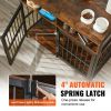 Dog Crate with Storage, Furniture Large Breed with Double Doors
