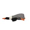 Dog Toy - Dr. Pol Plush Squawking Plaid Duck, Black